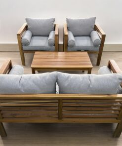 Luxury Wood Outdoor Sofa Set ADVN036